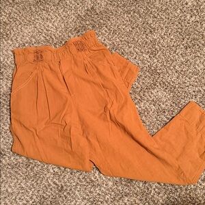 Maeve Anthropologie Women's Curve Poplin Barrel Pants s